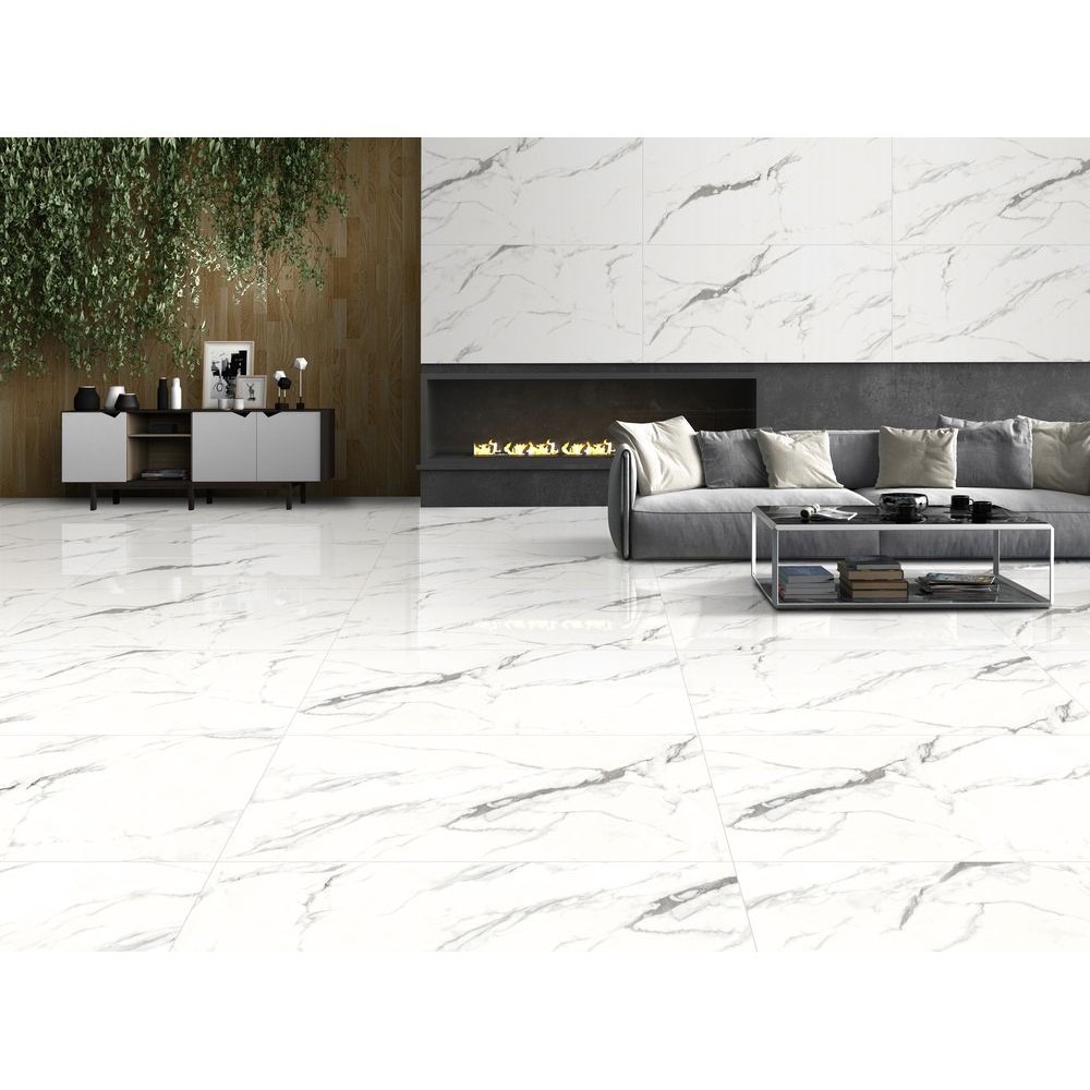 Керамогранит "Ennface" 600*1200 Polaris Glossy Полированный Белый — купить в Саранске