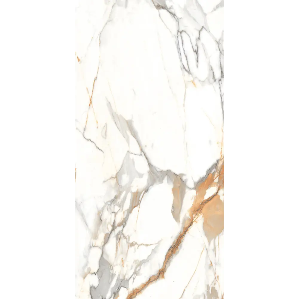 Керамогранит "Sonex" Carrara Volga Glossy полированный 60x120 см 1.44 м2 цвет белый с серо-бежевыми прожилками — купить в Саранске